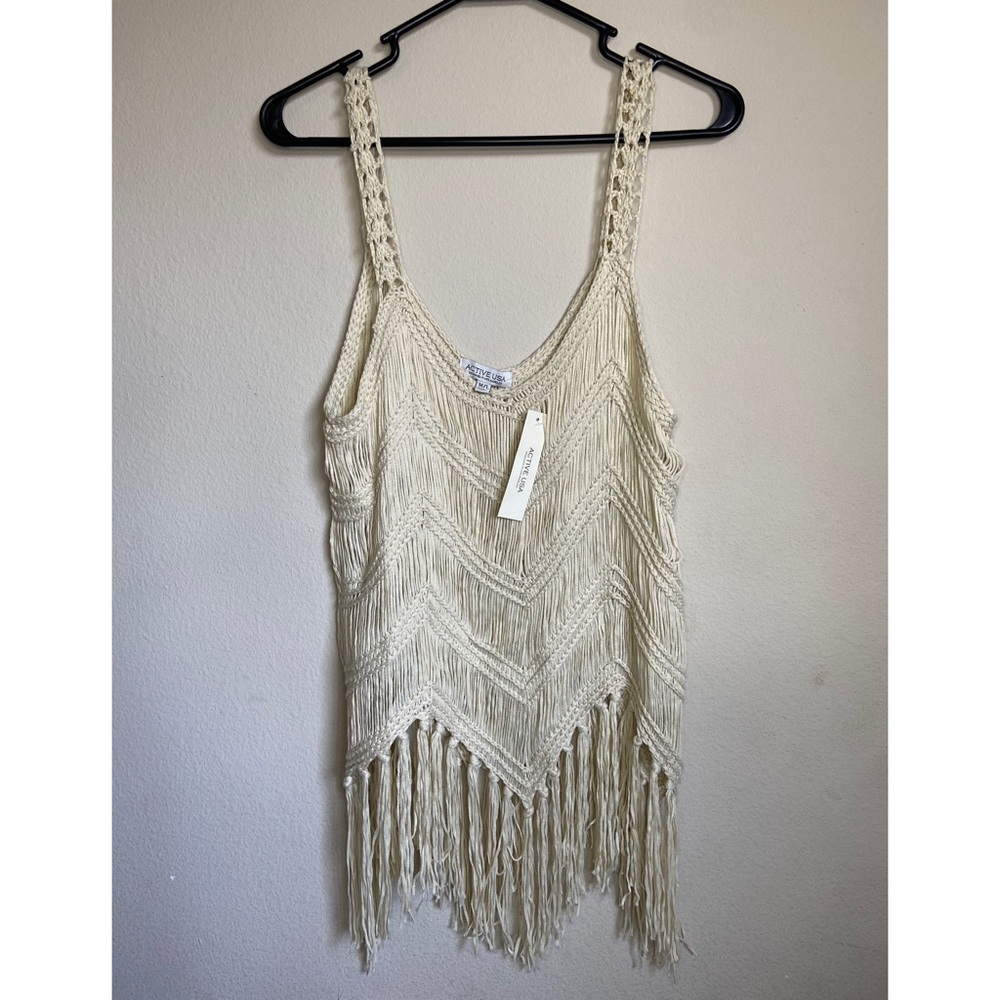 Festival fringe crochet cover up✨🤍